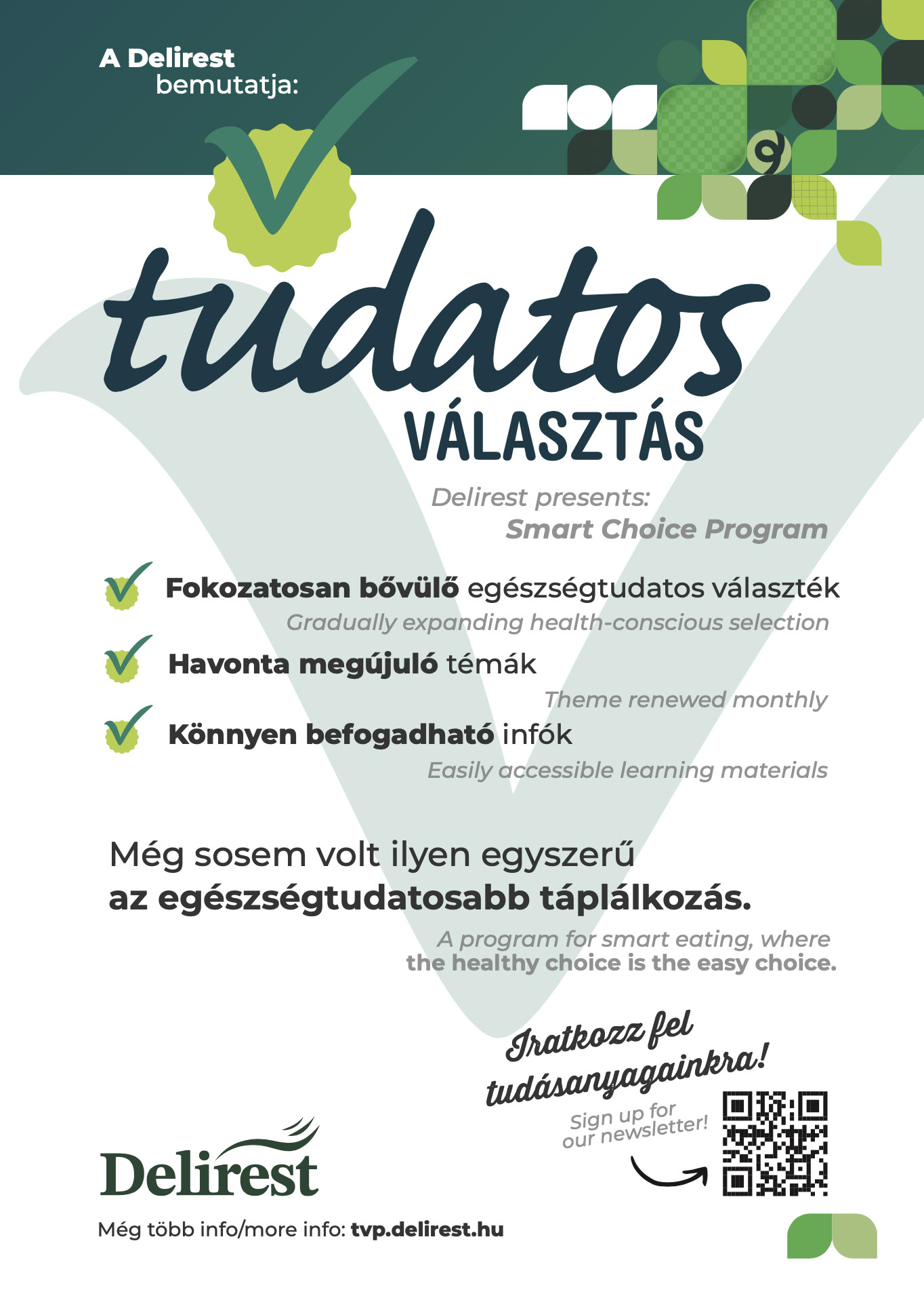Delirest Tudatos Választás program plakát